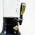 Torre De Chopp 100% Aluminio 3,5l Base Giratória E 2 Refil Cor Preto