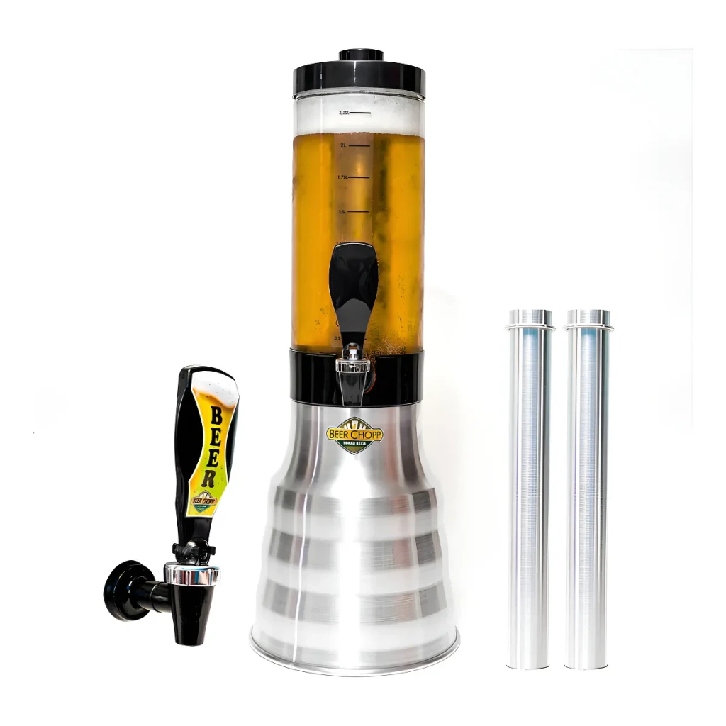 Torre Chopp Beer Chopp 2l Alumínio Com Alça Cor Prateado Torre Chopp Beer Chopp 2l Alumínio Com Alça Cor Prateado