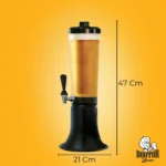 Torre Chopp 3,5 L Torneira Dupla Com 2 Refil