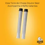 Torre Chopp 3,5 L Torneira Dupla Com 2 Refil