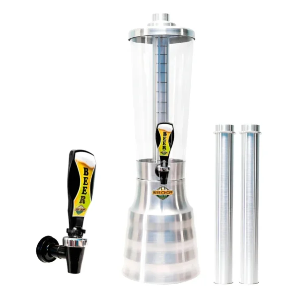 Torre De Chopp Em Alumínio 3,5l Personalize + Acessorios Cor Prateado