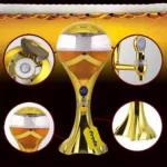 Torre Chopp Dourada Com Led 3 Litros A Gelo Completa Festa Cor Dourado