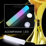 Torre Chopp Dourada Com Led 3 Litros A Gelo Completa Festa Cor Dourado