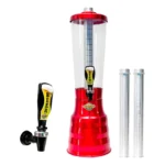 Torre De Chopp Em Alumínio 3,5l Personalize + Acessorios Cor Vermelho