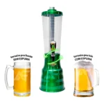 Torre De Chopp Em Alumínio 3,5l Personalize + Acessorios Cor Azul