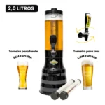 Beer Chopp Torre De Chopp 2l Portátil Gelada Com Alça
