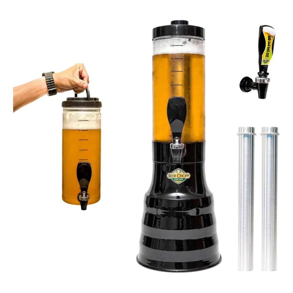 Beer Chopp Torre De Chopp 2l Portátil Gelada Com Alça Beer Chopp Torre De Chopp 2l Portátil Gelada Com Alça