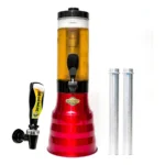 Torre De Chop Portatil 2l Base Giratória Alça De Transporte Cor Vermelho