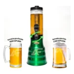 Torre De Chop Portatil 2l Base Giratória Alça De Transporte Cor Vermelho