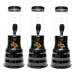 3 Torre Tereré Drink 2 Litros Copo Giratório Com Alça Preta