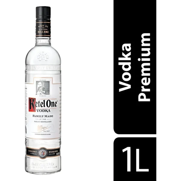 Vodka Ketel One Premium Holandesa 1L Sabor Chile 40% Alc.