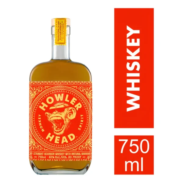 Whiskey Howler Head Banana Bourbon 750ml