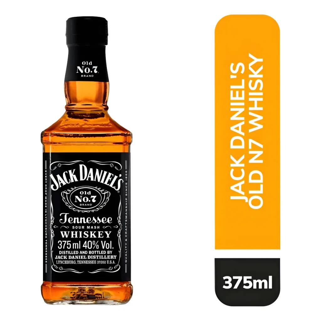 Whisky Americano Old No. 7 Jack Daniel's Garrafa 375ml Whisky Americano Old No. 7 Jack Daniel's Garrafa 375ml