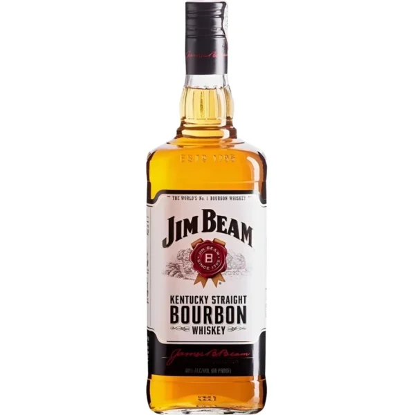 Whisky Jim Beam White Kentucky Straight Bourbon 1 litro