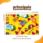 Tnt Estampado Toalha Festa Junina Arraiá Xadrez Chita 1,4x2m - Imagem 5
