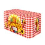 Capa Toalha De Mesa Festa Junina Decoração Arraiá Xadrez Tecido Sublimado Veste Fácil - Imagem 7