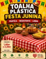 Toalha Mesa Plástica Festa Junina Arraia Decoração Premium - Imagem 4