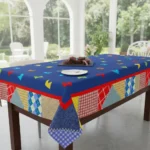 Toalha Mesa Retangular 6 Lug Festa Junina Retalhos 2,2x1,4m - Imagem 5
