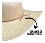 Chapéu Pantaneiro De Palha Caipira Roça Estilo Country - Imagem 4