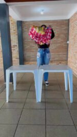 Capa Toalha De Mesa Festa Junina Decoração Arraiá Xadrez Tecido Sublimado Veste Fácil - Imagem 2